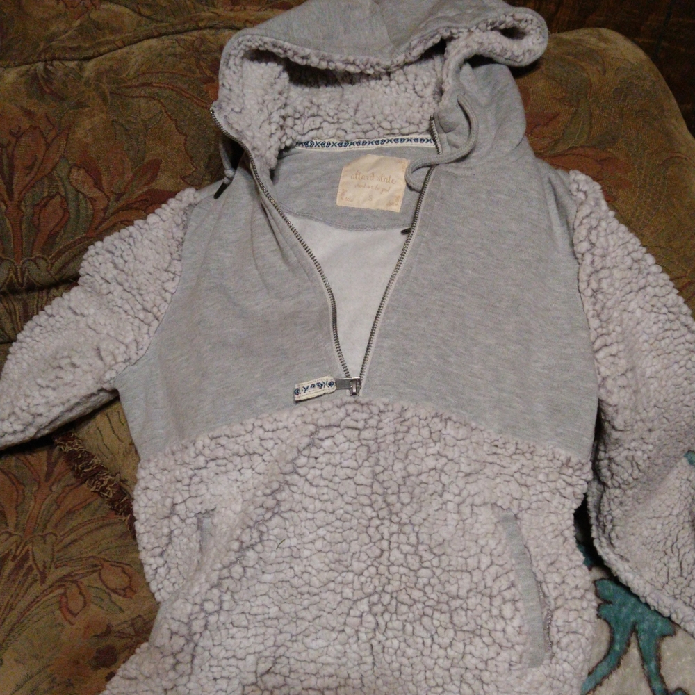 Sherpa half zip hoodie